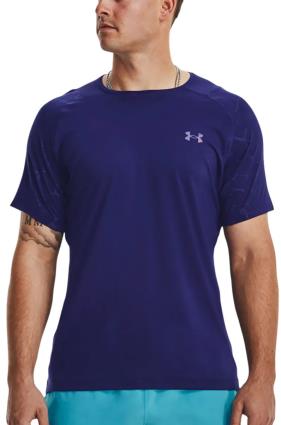 T-shirt Under Armour UA Rush Emboss SS-BLU