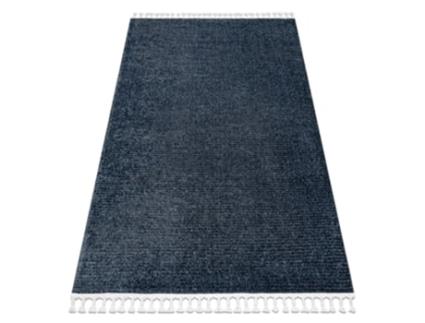 Tapete Sevilla Pc00B Listras Azul Franjas Berbere Marroquino Shaggy (160 x 220 cm)