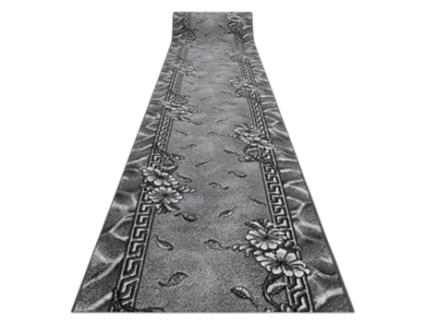 Passadeira Bcf Morad Trio Flores, Folhas Cinzento 120 cm