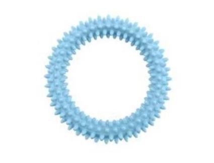 Brinquedo Cão Pequeno Aro Cravado Azul 11cm NAYECO