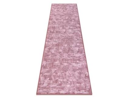 Passadeira Solid Corar Rosa 60 Concreto (80 x 370 cm)