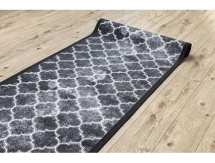 Passadeira Antiderrapante Clover Cinzento 100 cm