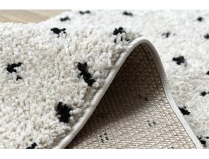 Tapete, Passadeira Berber Syla B752 Pontos Creme - Para Cozinha, Ante-Sala, Corredor (80 x 200 cm)