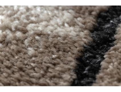 Tapete Moderno Cozy Lina, Geométrico, Mármore - Structural Dois Níveis de Lã Castanho (140 x 190 cm)