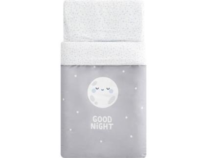 Conjunto Edredon + Protetor de Berço  Good Night Azul