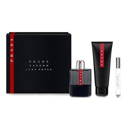 Conjunto de Perfume Homem Luna Rossa Carbon  EDT (3 pcs) (3 pcs)