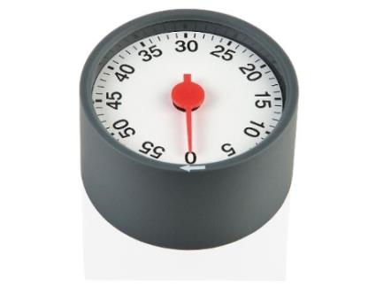 Cronómetro de Cozinha  ABS Cinzento