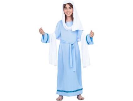 Fato de Menina  Virgem Maria (Tam: 3 a 4 anos)