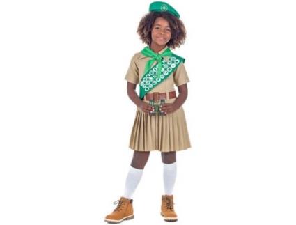 Fato de Menina  Escuteiro Verde E Castanho (Tam: 10 a 12 anos)