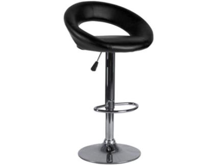 Banco  Onis (Preto - 53 x 100 / 80 cm - Couro Sintético - Aço Reforçado)