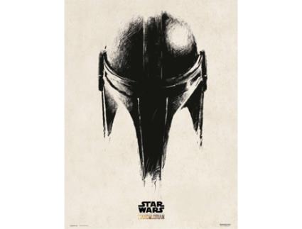 Print  30X40 Cm Mandalorian Helmet