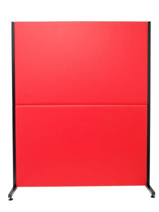 Biombo de Oficina Valdeganga similpiel rojo