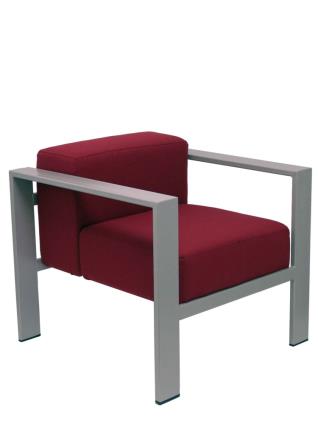 Sillón de Oficina de espera Lázaro bali granate
