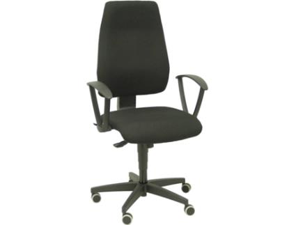 Silla de Oficina Leganiel sincro tela negro brazos fijos