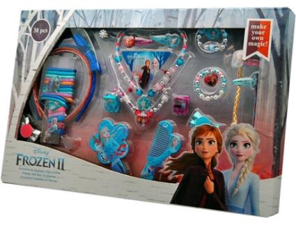 Conjunto de Acessórios para Cabelo  Frozen Disney 36 pcs