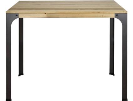 Mesa de Bar  Bristol (Castanho - 59x59x108 cm - Madeira e Metal)
