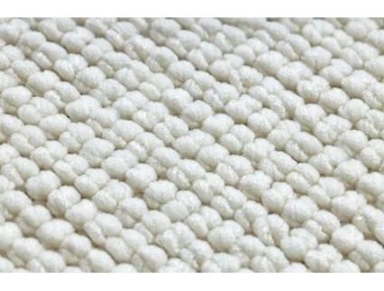 Tapete Casablanca Plus Redondo Creme Monocromático, Laço (circulo 150 cm)