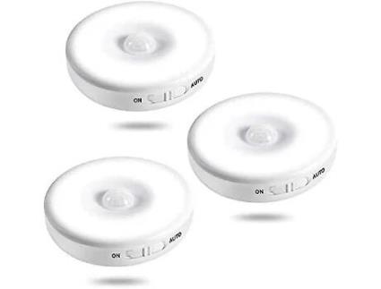 3 Peças Luz Noturna MMINGY Led com Sensor de Movimento Luzes Noturnas Recarregáveis