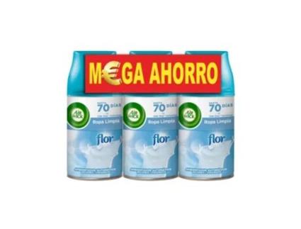 Air Wick Freshmatic Recambio De Ambientador Spray Automático, Con Aroma A Flor Pack 3 Recambios