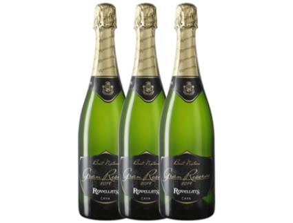 Espumante ROVELLATS Rovellats Brut Nature Cava Gran Reserva (0.75 L - 3 unidades)