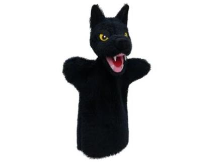 Peluche MORAVSKÁ ÚSTREDNA BRNO Black Wolf Hand Puppet