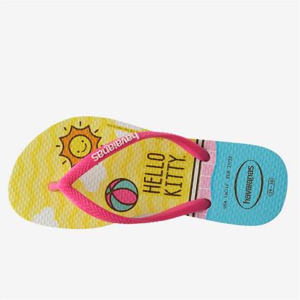Slim Hello Kitty - Rosa - Chinelos Praia Menina tamanho 34