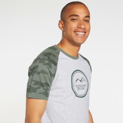 T-shirt Caqui - T-shirt Homem tamanho M