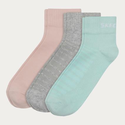 Meias Curtas Rosa - Pack 3 Pares tamanho L