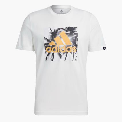 T-shirt  Tropical - Branco - T-shirt Homem tamanho L