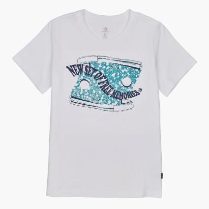 T-shirt  Painted Sneakers - Branco - Mulher tamanho S