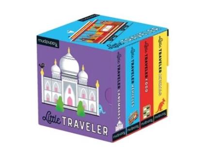 Livro little traveler board book set de created by mudpuppy , illustrated by erica harrison (inglês)