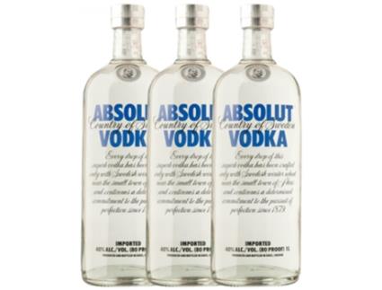 Vodka ABSOLUT Absolut (1 L - 3 unidades)