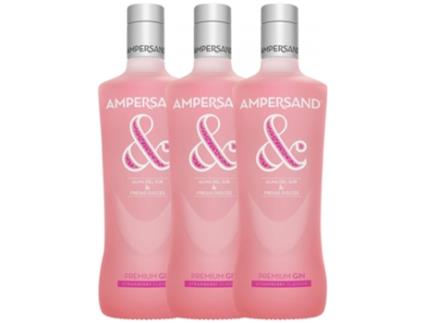 Gin AMPERSAND GIN Ampersand Gin Strawberry (0.7 L - 3 unidades)