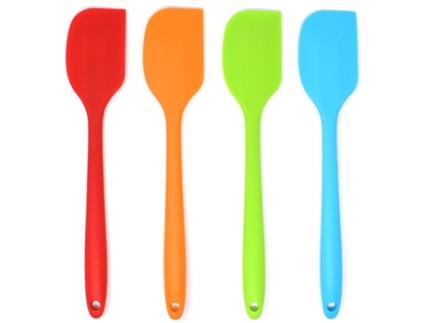 Conjunto de 4 Espátulas de Silicone para Cozinhar