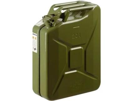 Jerrican PÉRALINE 20L (Verde - Metal - 47 x 35 x 18 cm)