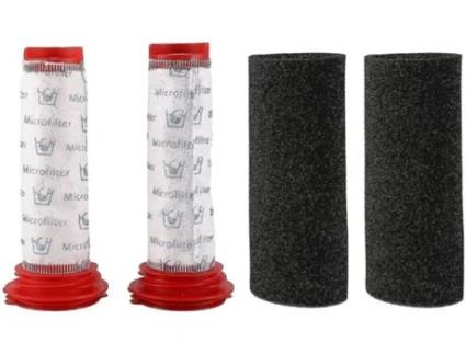 Filtro de vara principal lavável + inserção de espuma para aspirador de pó sem fio Bosch Athlet (2 peças