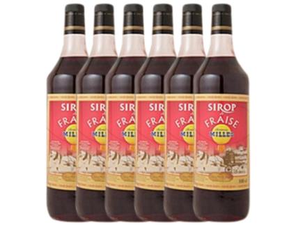 Licor MILLÀS Schnapp Millàs Sirop De Fraise (1 L - 6 unidades)
