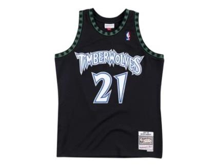Camisola para Homem MITCHELL & NESS Kevin Garnett Preto para Basquetebol (Tamanho:M)