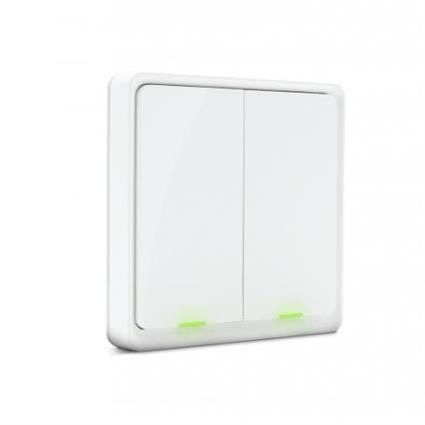 METRONIC - Interruptor Inteligente Wifi Zigbee de 2 Botões 495714