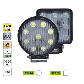 FAROL AUXILIAR LED REDONDO LUZ CONCENTRADA 52414