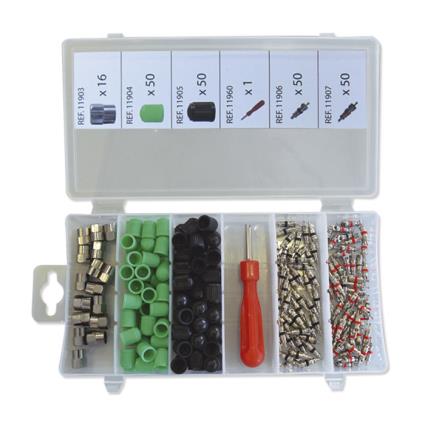 JOGO DE TAMPAO E OBUSES PARA PNEUS 52673