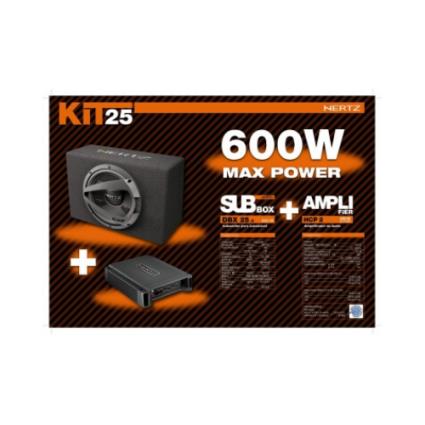 Kit Subwoofer + Amplificador 2 Canais  600W KIT1