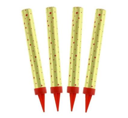 Repuxo Para Bolos 12cm (4 Unidades) - Ouro