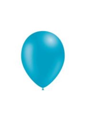 Saco De 100 Balões Pastel 25 Cm - Turquesa