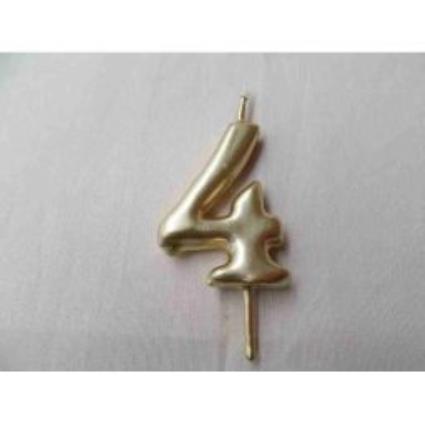 Vela 6cm Nº4 - Ouro