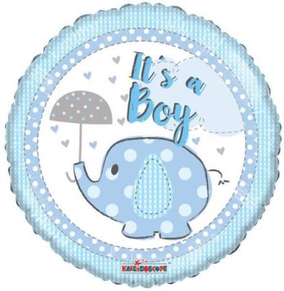 Balão Foil 18 It S A Boy Elefante