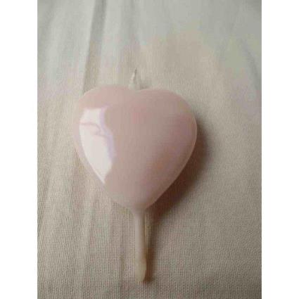 Vela 6cm Coração - Branco
