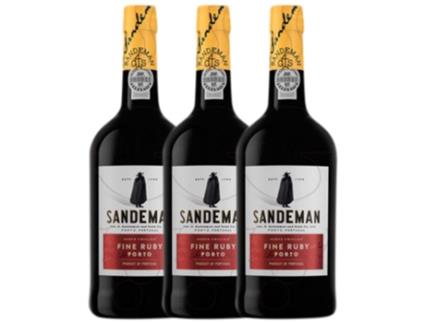 Vinho do Porto SANDEMAN PORTO Sandeman Porto Fine Ruby Porto  (1.5 L - 3 unidades)