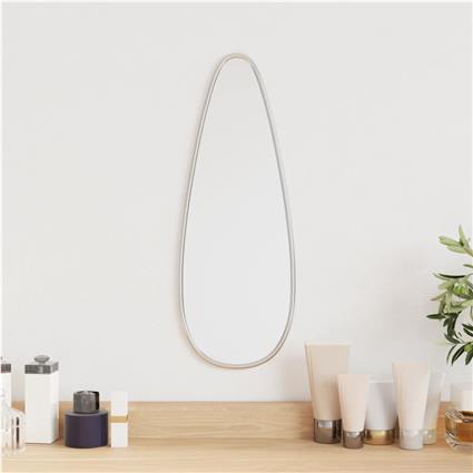 vidaXL Espelho de parede 40x15 cm prateado