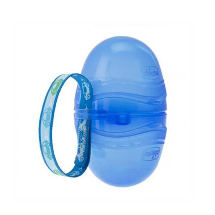 Porta chupetas duplo  azul